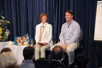 John Morton & Leigh Taylor Young at MSIA event in Australia, 2010