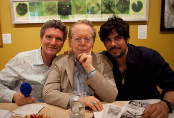Drs. Paul Kaye, John-Roger and Jsu Garcia at the Spiritual Principles of Health & Well Being event in Woodstock, NY, July 2010