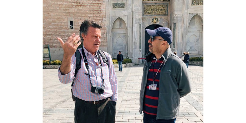 John Morton with Turkish Guide